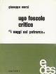 Ugo Foscolo critico. "I saggi sul Petrarca" Saggi Letterari